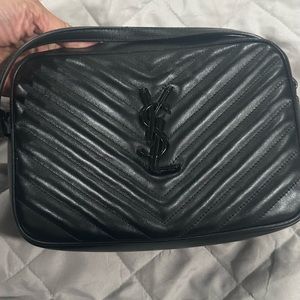 YSL camera bag black on black